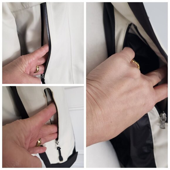 Bogner Fire + Ice Womens Ski Snowboard Jacket White Black Thinsulate Waterproof - Picture 10 of 15